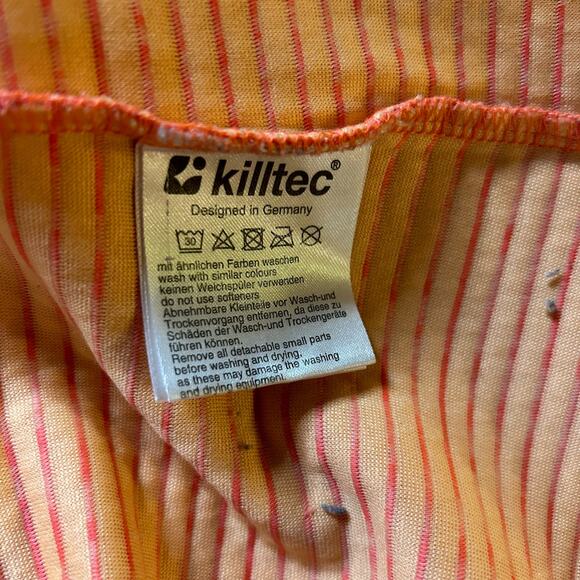 Killtec Fleece Textured Full Zip Hooded Jacket Womens Size 12 Coral Zip Pockets - Picture 2 of 8